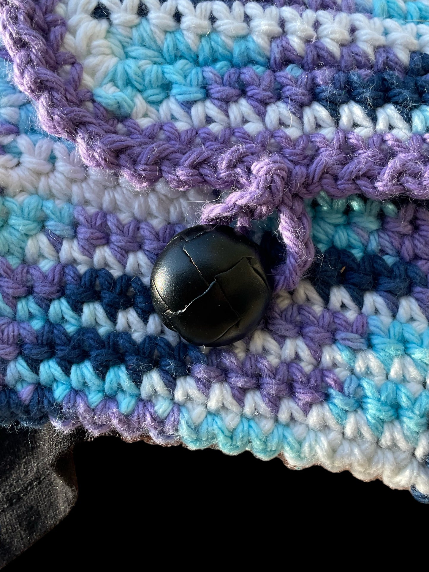 Crochet 2pc set Shoulder Bag in Multicolor with Matching Wallet