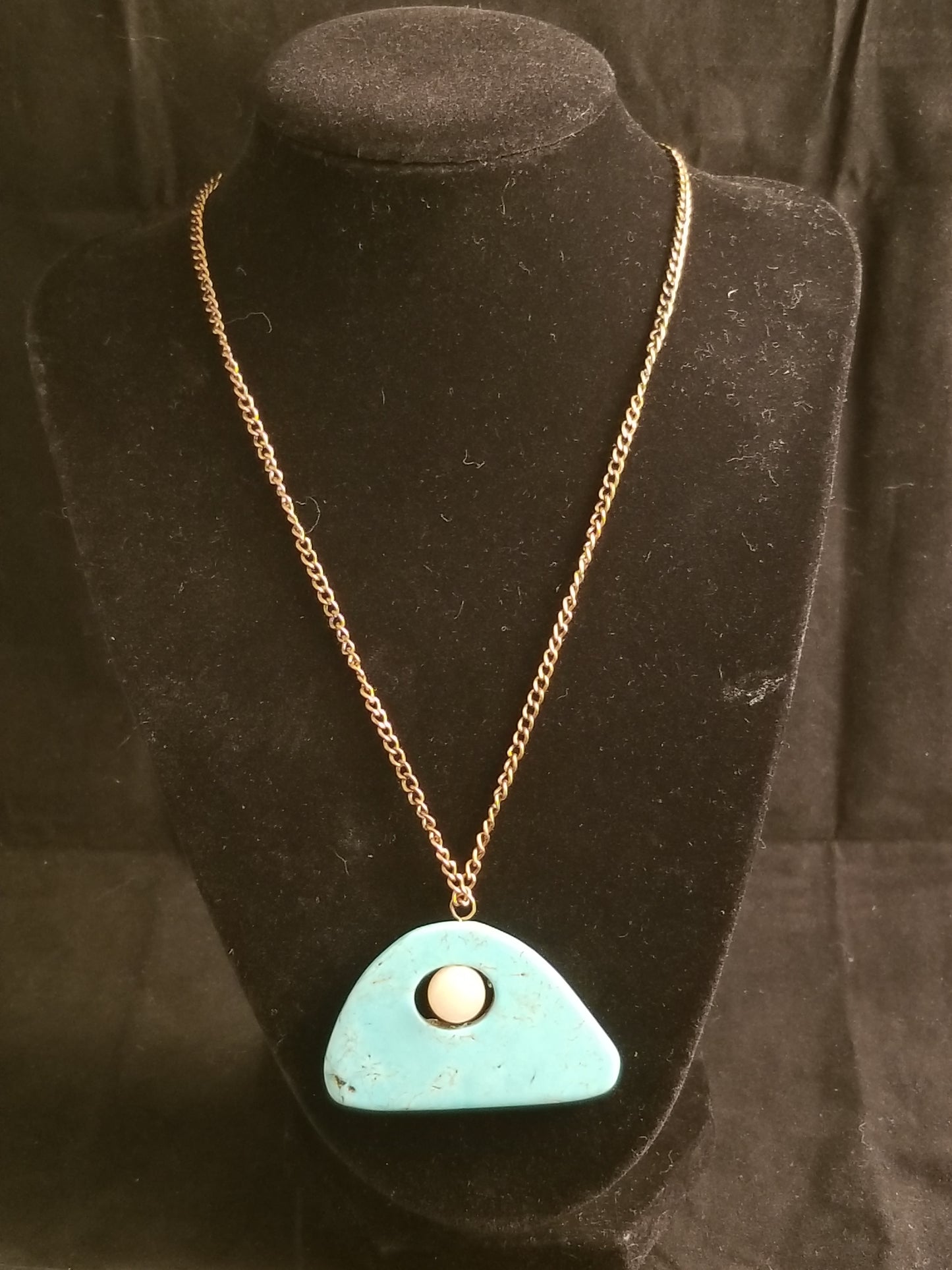 Opal Dot Turquoise Copper Necklace