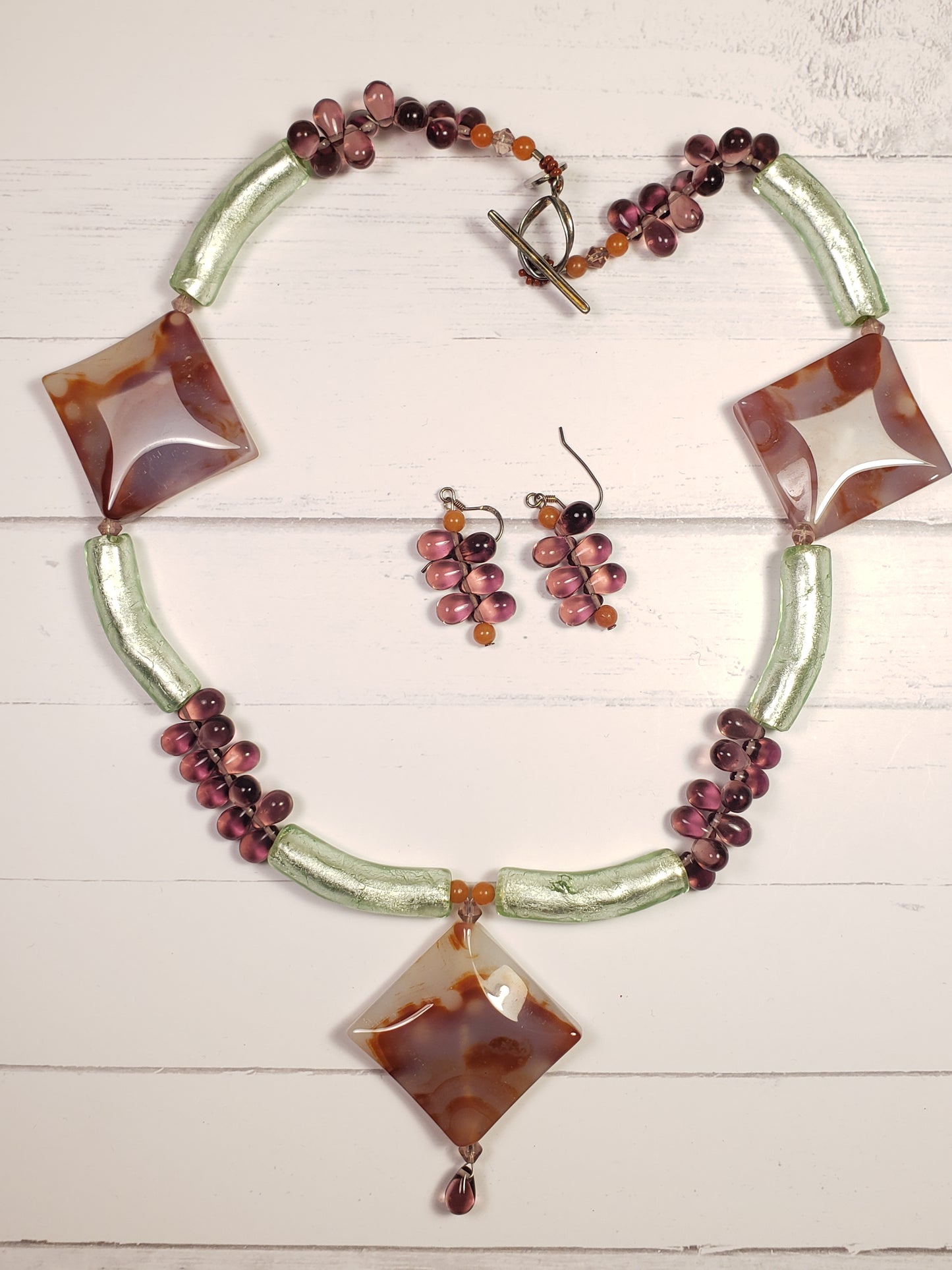 Thru The Grapevine Necklace OOAK