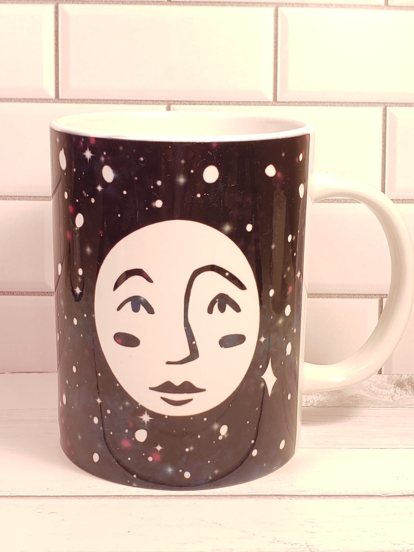 Cosmic Mood Face Coffee Mug 15oz