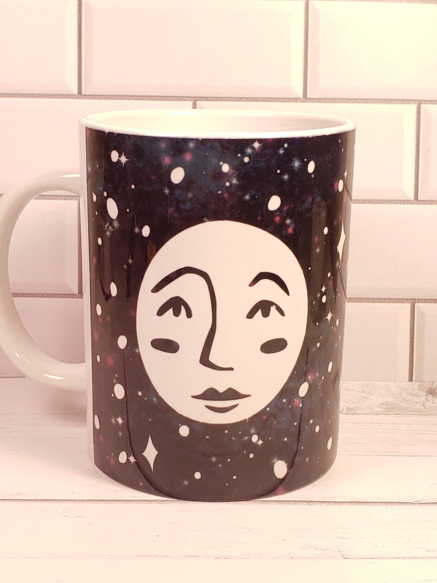 Cosmic Mood Face Coffee Mug 15oz