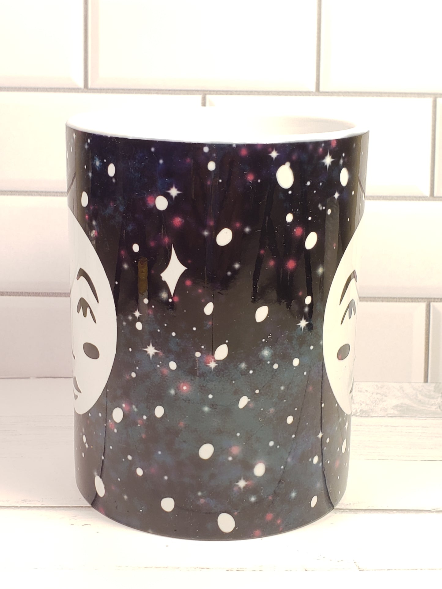 Cosmic Mood Face Coffee Mug 15oz