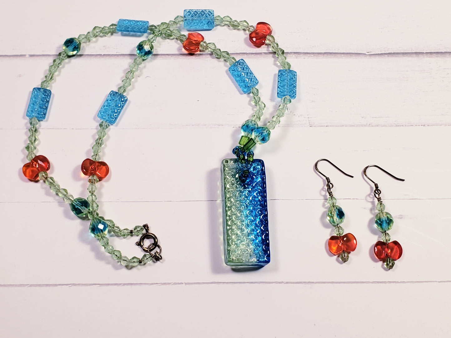 Cherry Picker Necklace & Earring Set