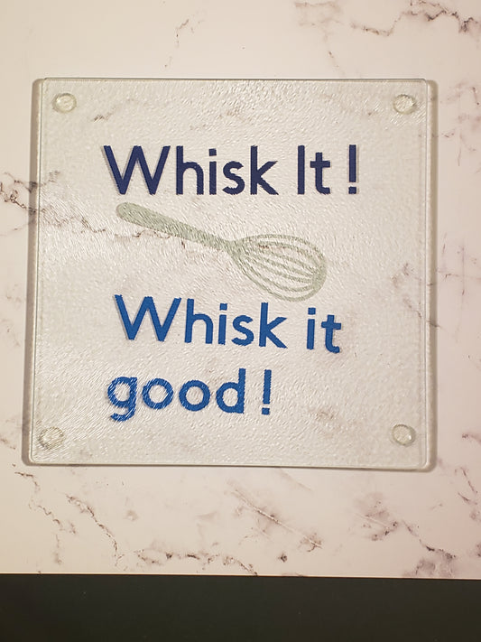 Whisk it! Whisk It Good! Glass Cutting Board