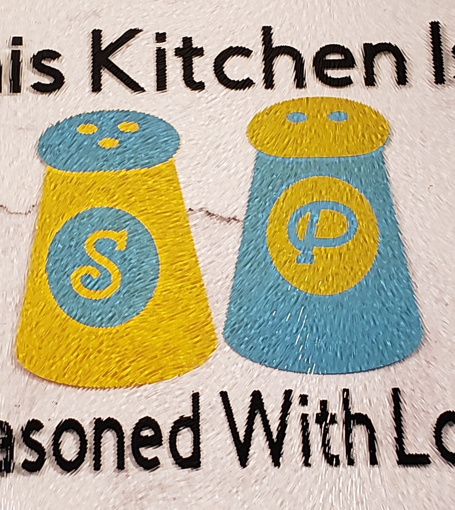 Kitchen Seasoned With Love Glass Cutting Board