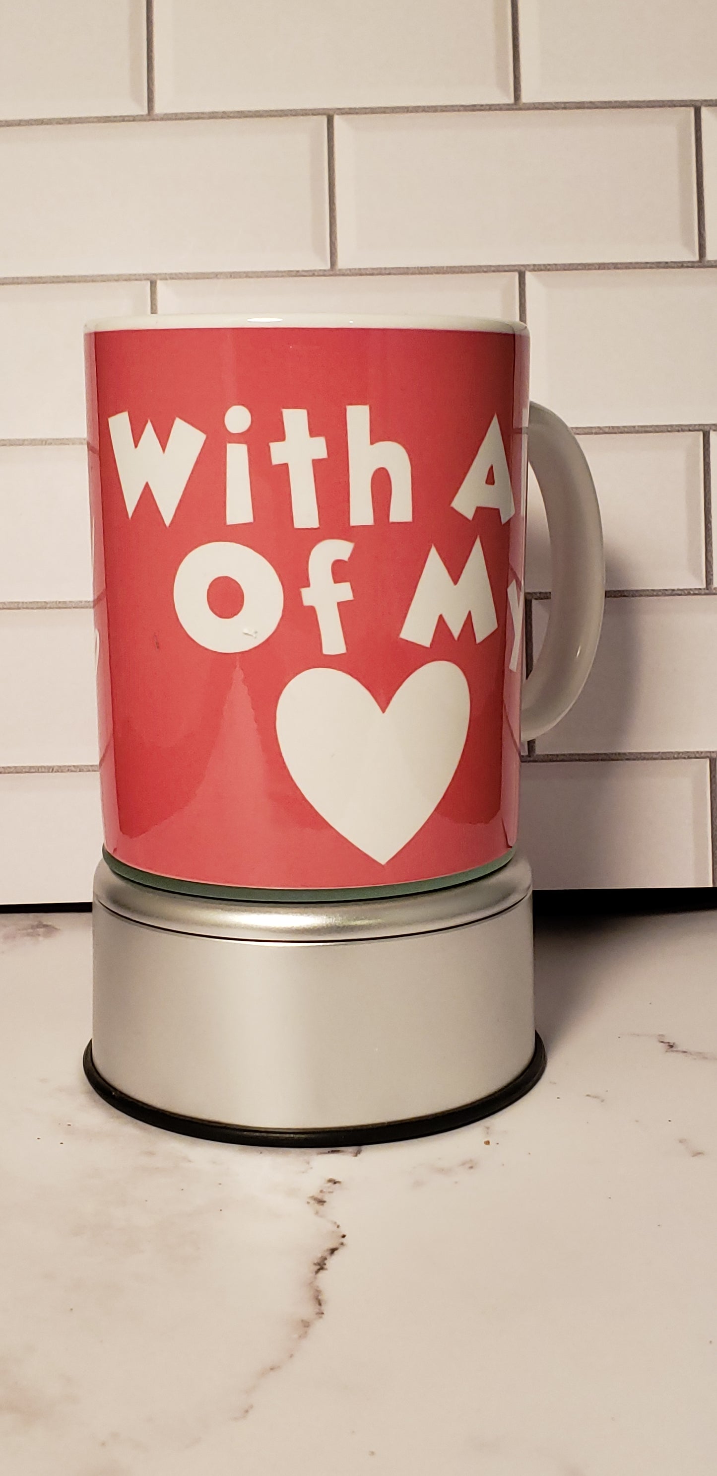 Love You Mom With All My Heart Mug