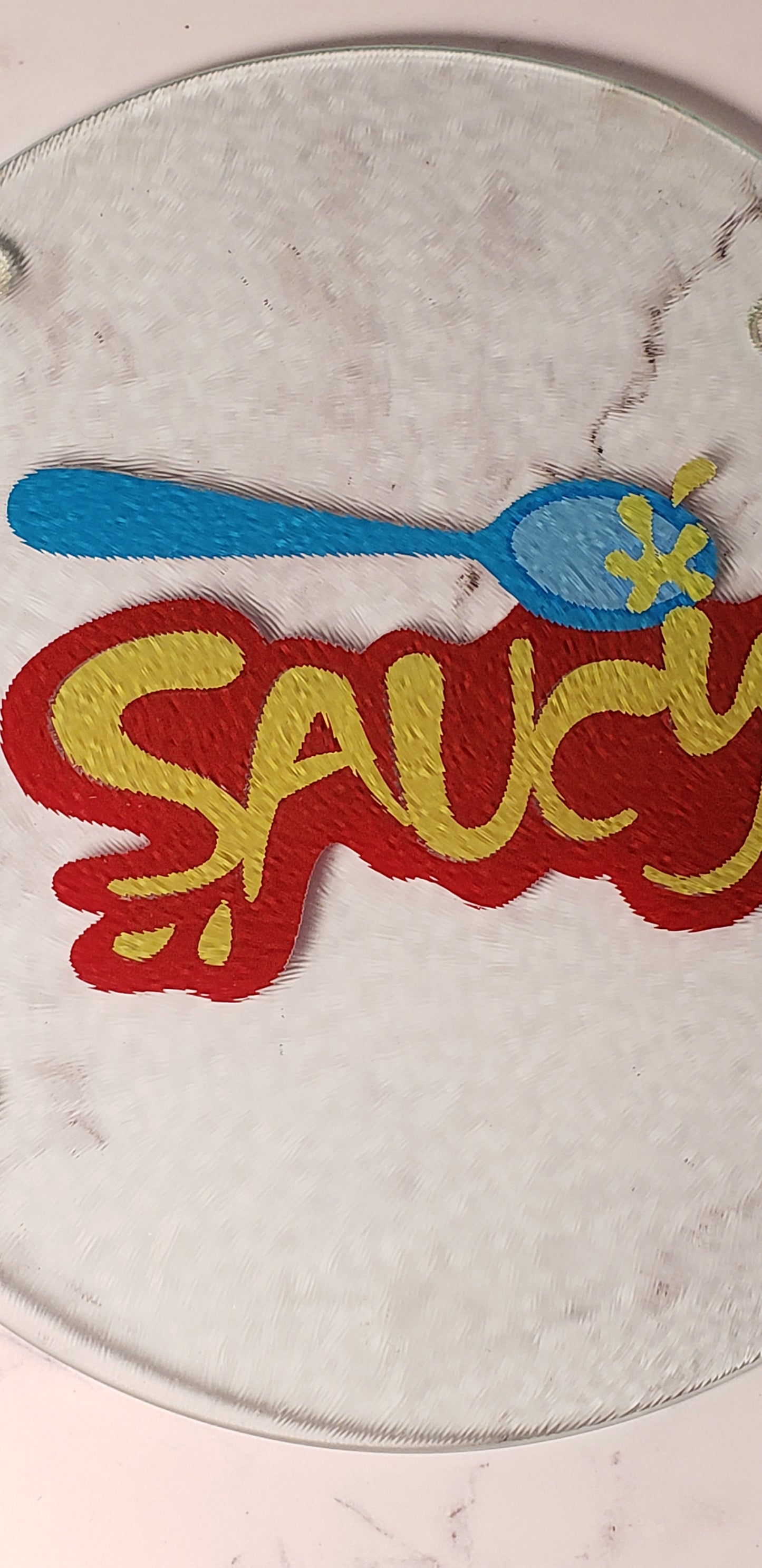 Saucy Glass Cutting Board