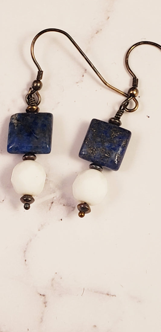 Lapis Lazuli Sterling Silver Earrings