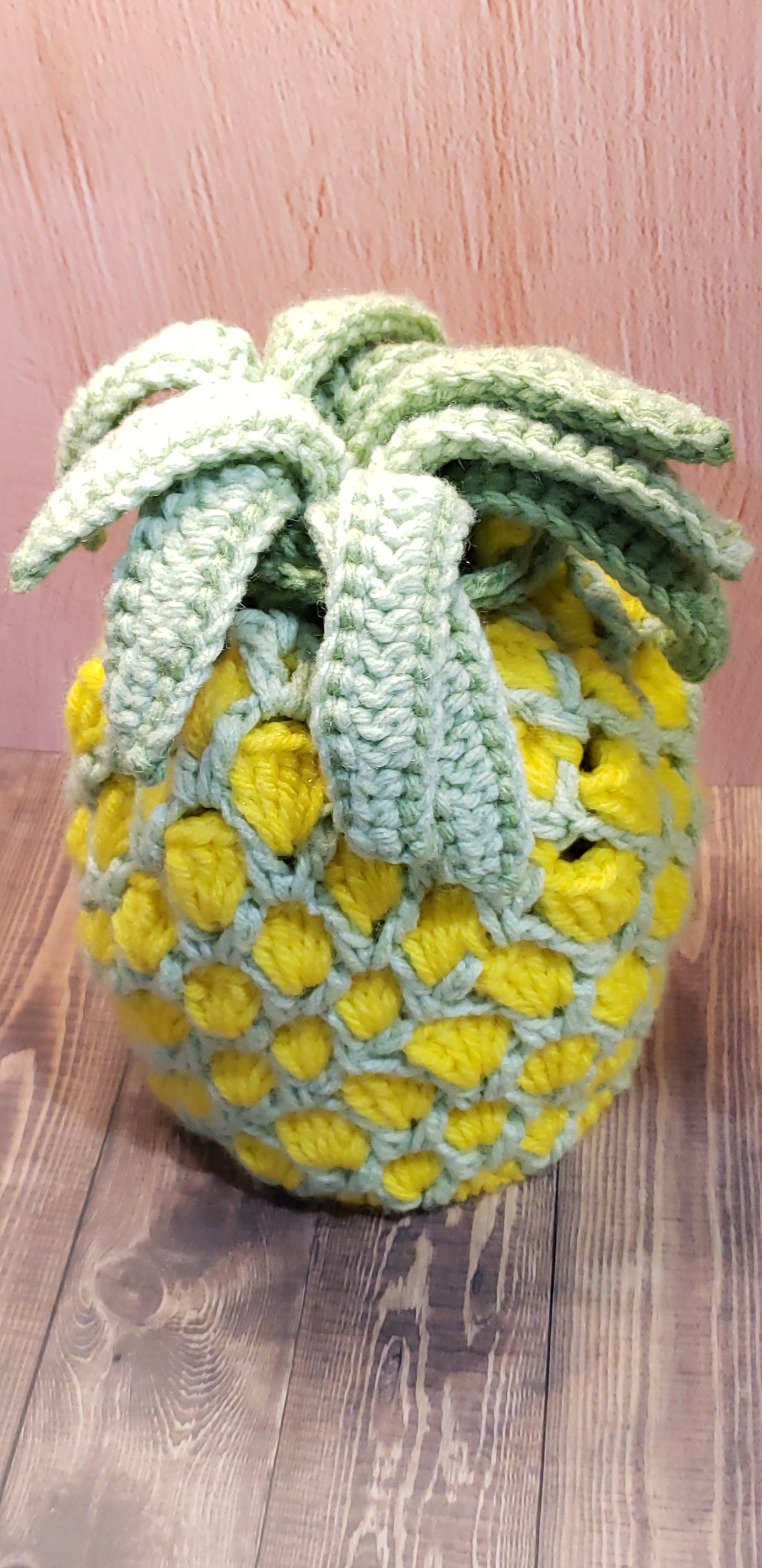 Handmade Crochet Pineapple Handbag Wristlet PB6