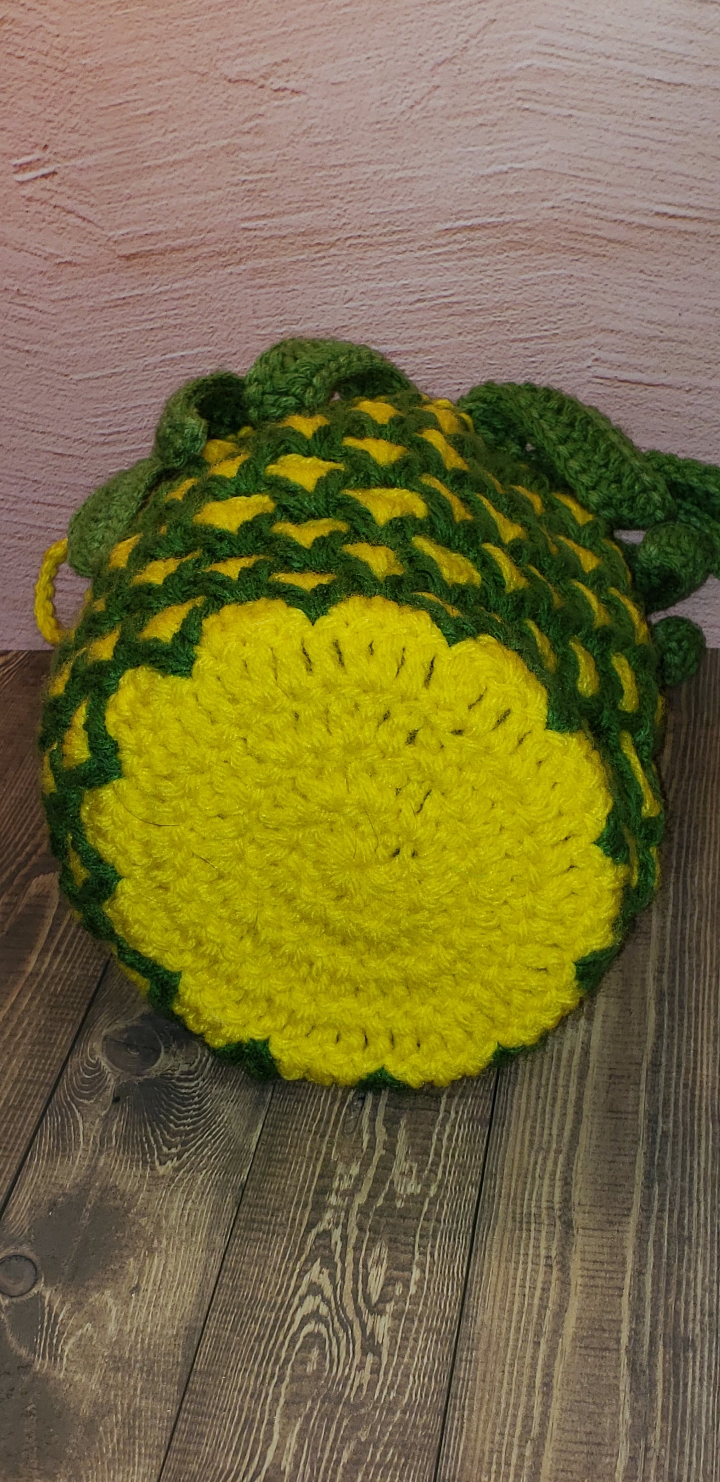 Handmade Crochet Pineapple Handbag Wristlet PB7