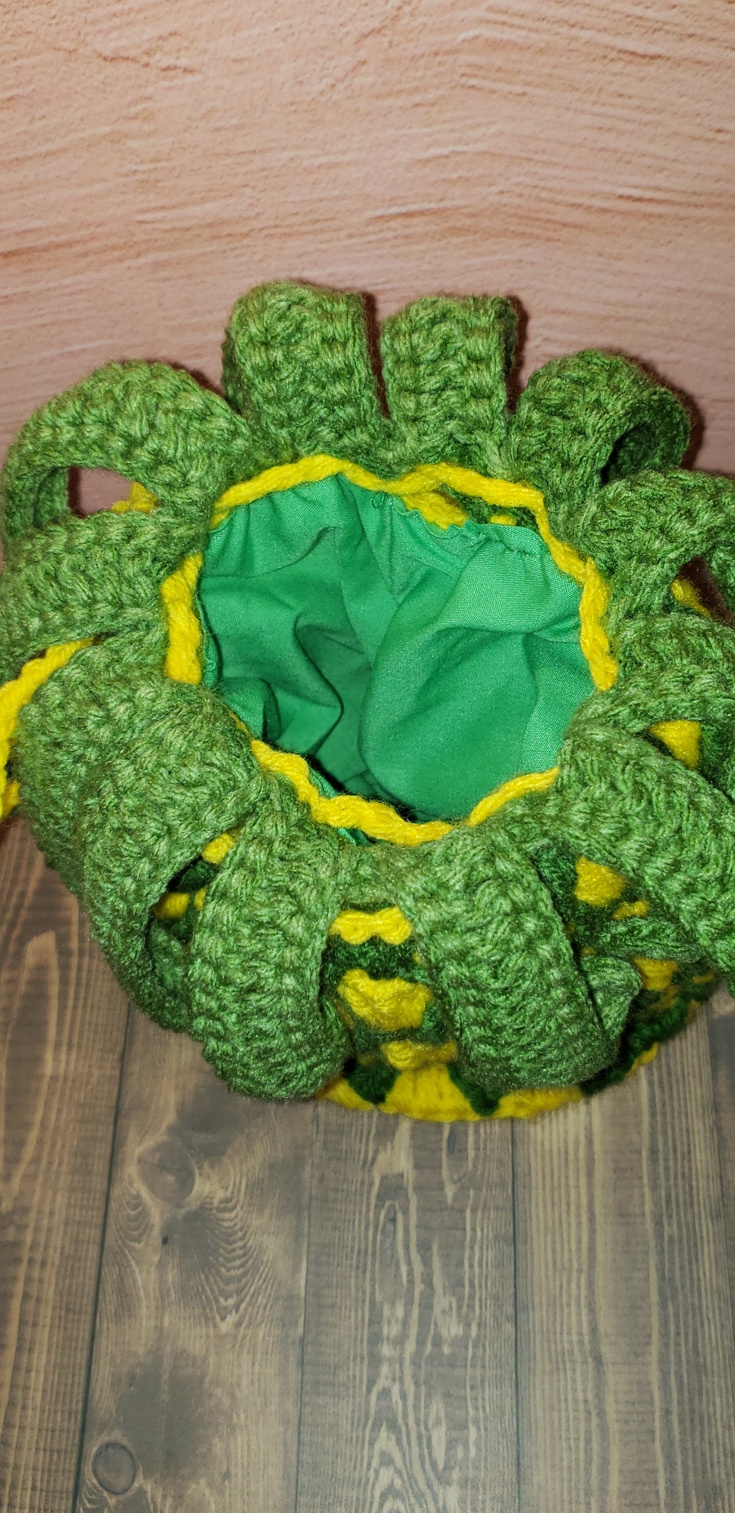 Handmade Crochet Pineapple Handbag Wristlet PB7