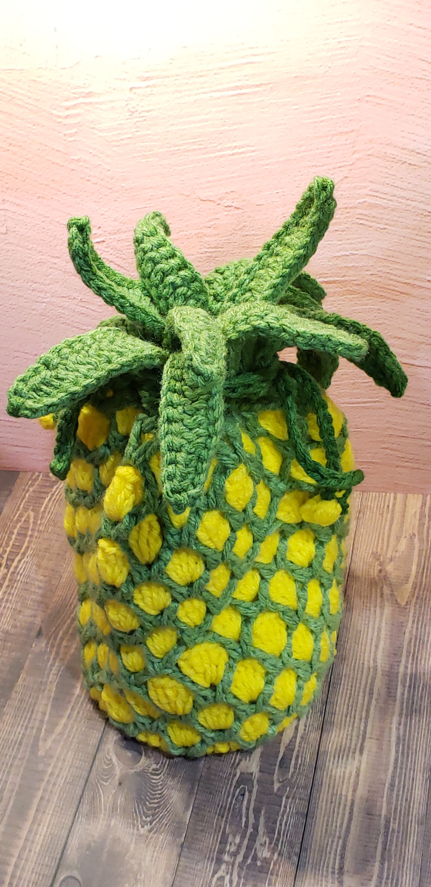 Handmade Crochet Pineapple Handbag Wristlet PB8