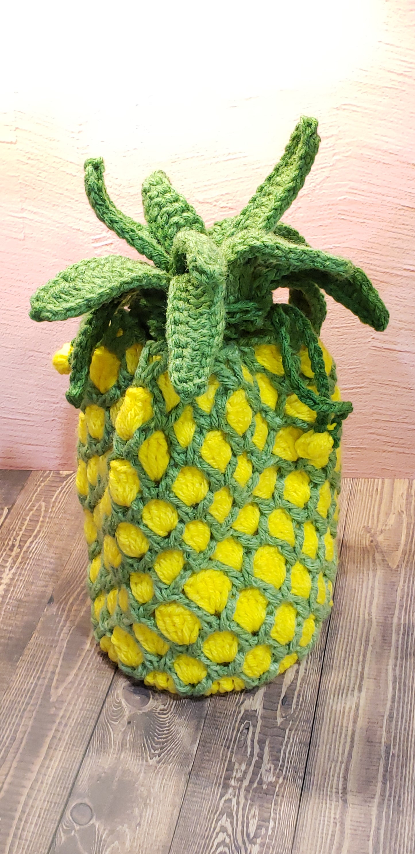 Handmade Crochet Pineapple Handbag Wristlet PB8