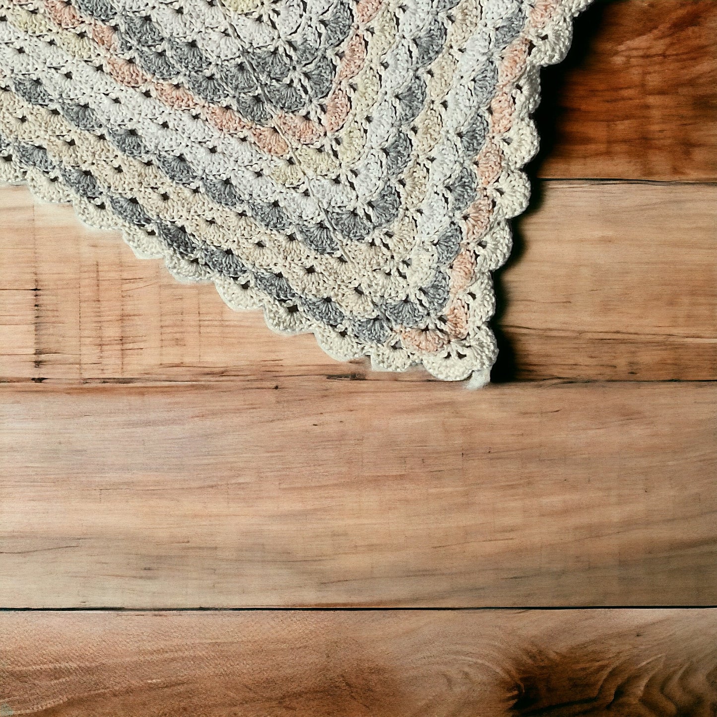 Handmade Crochet Baby Blanket OOAK