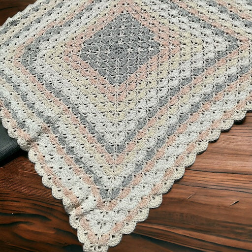 Handmade Crochet Baby Blanket OOAK