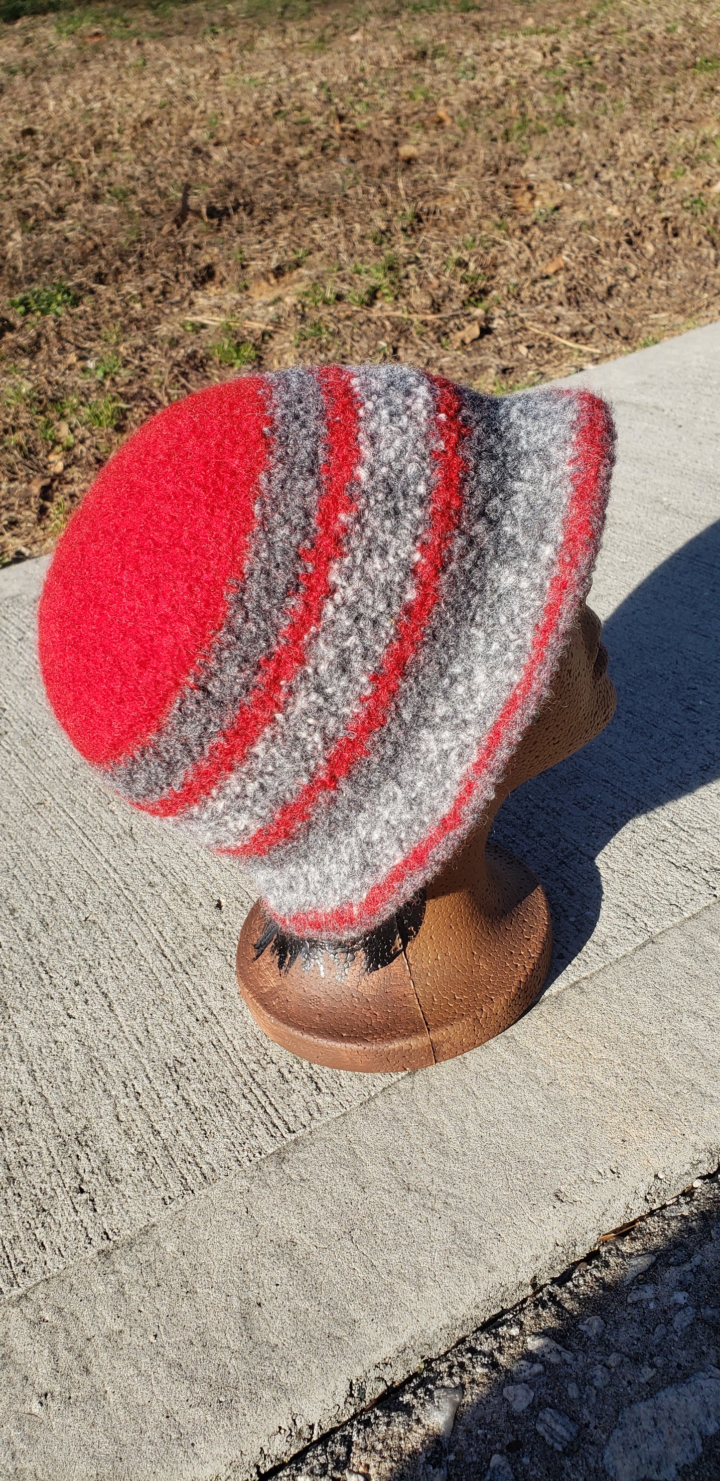 Felted Wool Crochet Hat