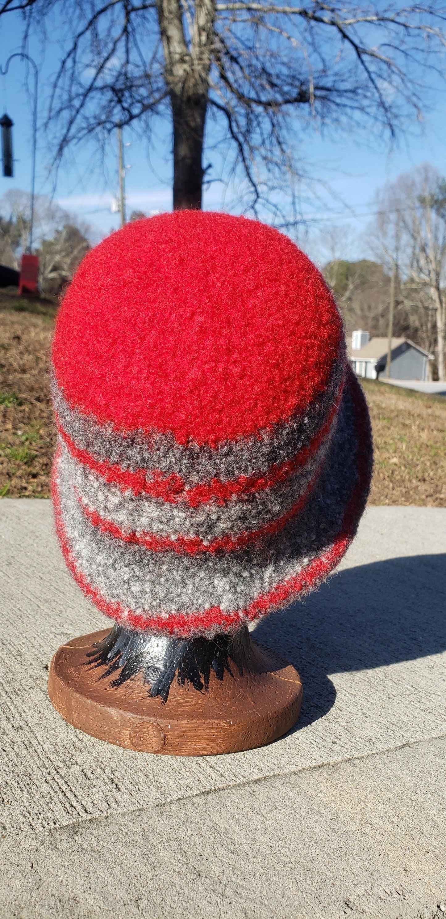 Felted Wool Crochet Hat